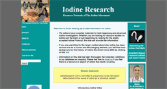 Desktop Screenshot of iodineresearch.com